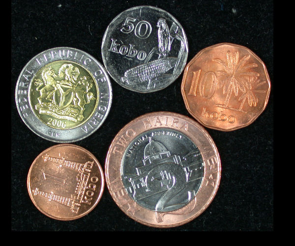 Nigeria Set of 5 Coins